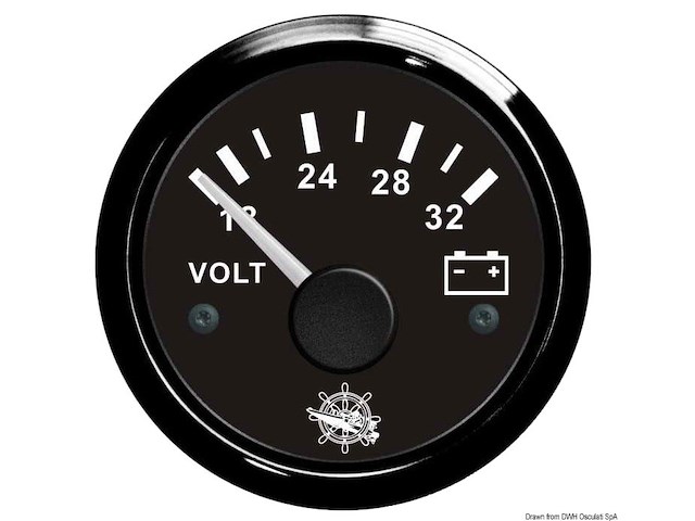 Voltmetro 18/32 V nero/nera