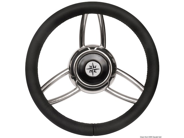 Volante Bliz poliuretano morbido nero