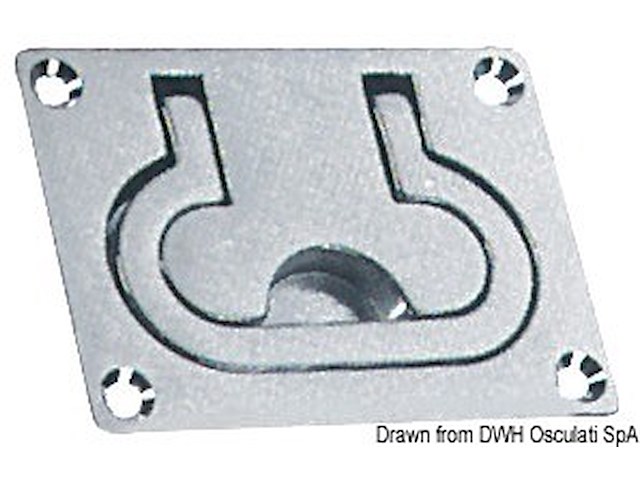 Maniglia alzapagliolo ottone cromato