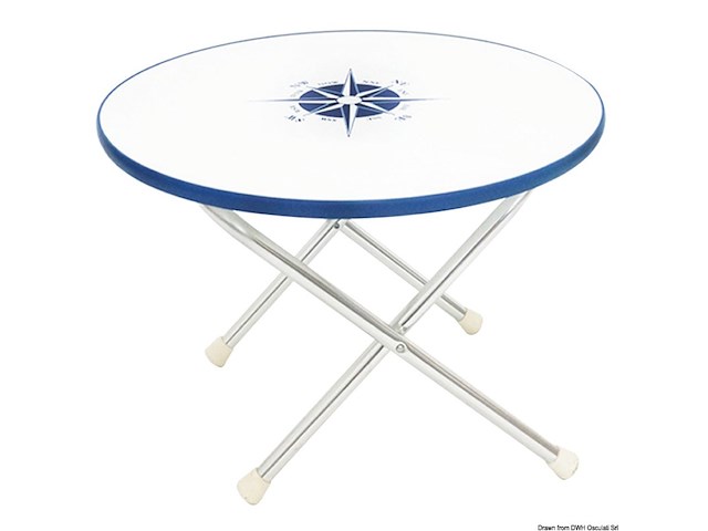 Tavolo pieghevole tondo 60 cm.