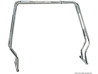 Roll bar inox abbattibile