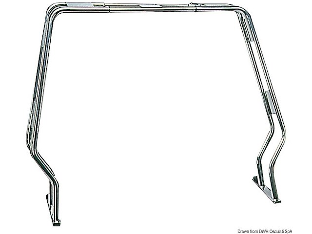 Roll bar inox abbattibile