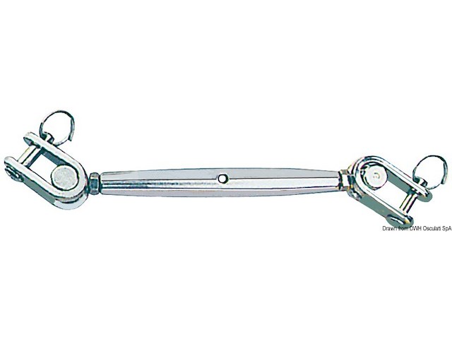 Tenditori inox 10 mm due forcelle snodate