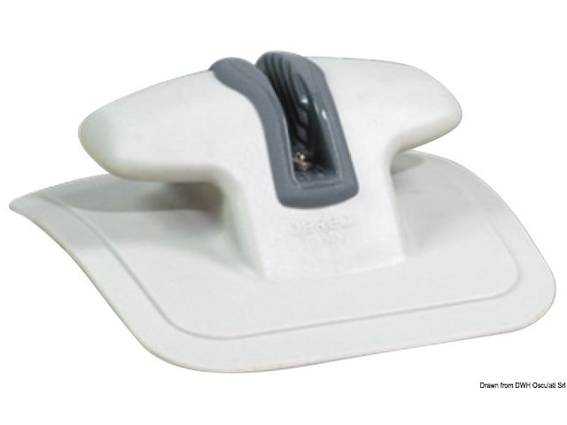 Bitta prua Fast Rubber con strozzascotte RAL 7035