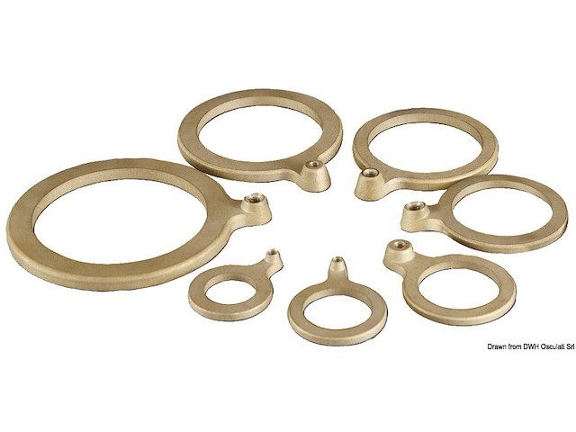 Rondella in ottone 1" 1/4 con attacco cavo massa