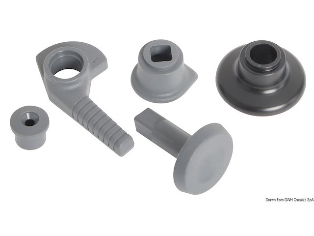 Kit leva di chiusura SX per Lewmar Low Profile