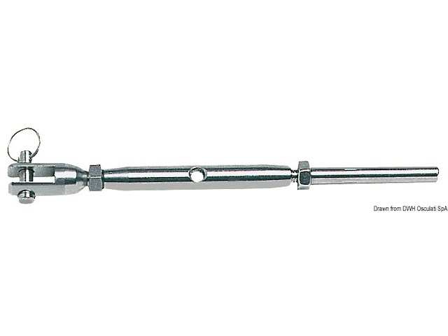 Tenditore inox a pressare 12 mm