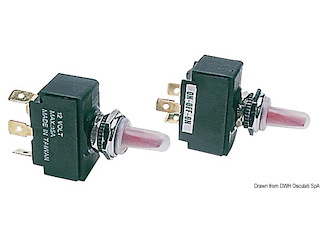 Interruttore levetta ON-OFF-ON ritorno a molla