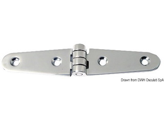 Cerniera inox ala lunga 150mm