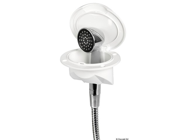 Box doccia Nuvola con doccia Keji-tubo Inox 2,5m