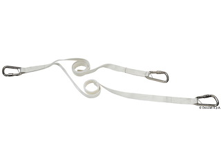 Cordone ombelicale 3 m con 3 moschettoni