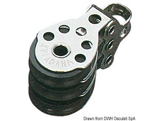 Bozzello 3 pulegge 6x25