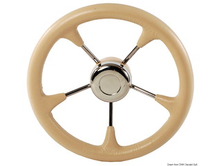 Volante poliuretano crema con raccordo