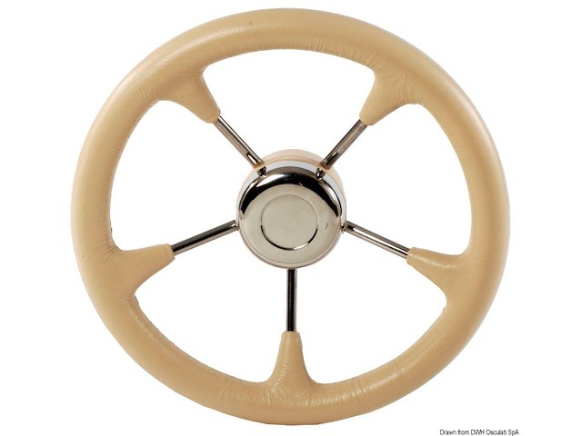 Volante poliuretano crema con raccordo