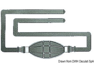 Tubo carburante senza attacchi 2 m