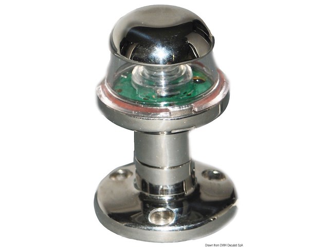 Fanale bianco inox 360° Orions