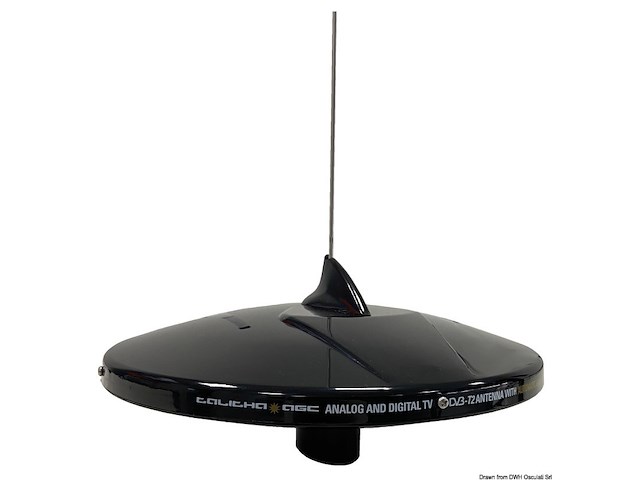 Glomex Antenna TV Talitha nera con DAB
