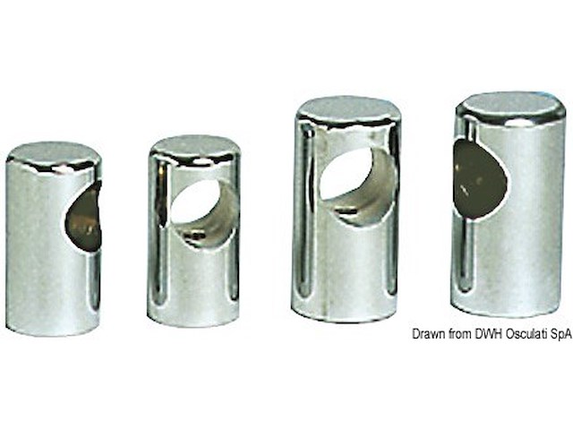 Terminale corrimano mm 30 ottone cromato