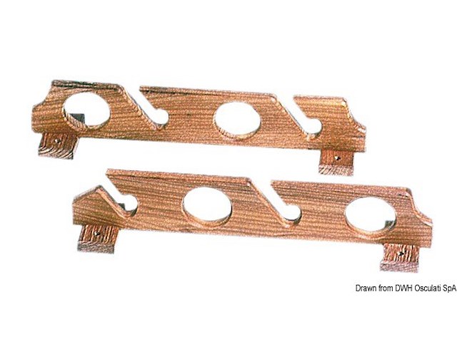 Portacanne teak 4 posti