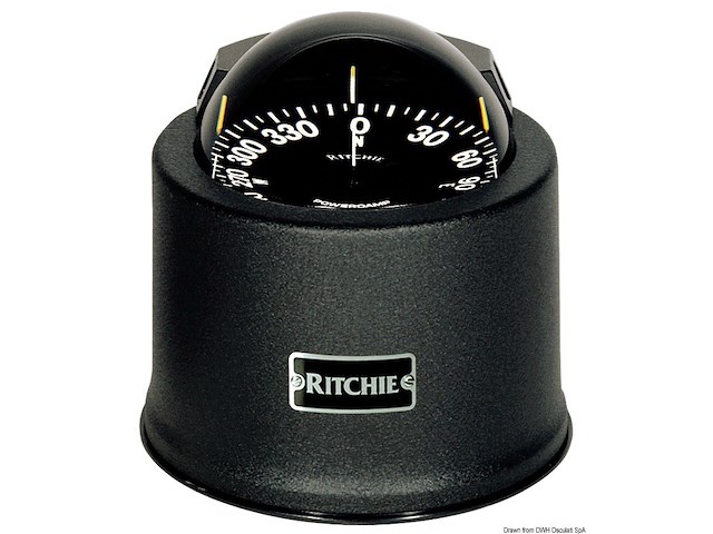 Bussola Ritchie Globemaster 5" chiesuola nera/nera