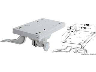 Slitta scorrevole e girevole in lega leggera