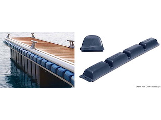 Protezione per pontile 800 mm blu
