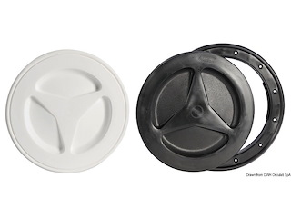 Tappo ispezione nero 204 mm