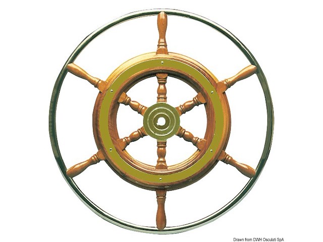 Timone con cerchio inox cm 52