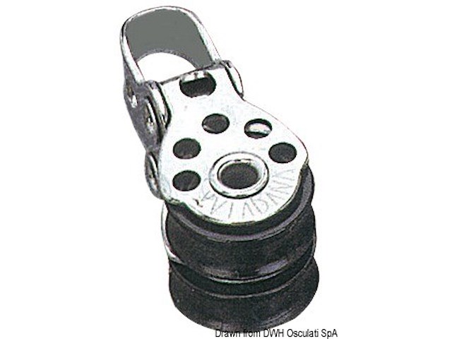 Microbozzello inox 2 pulegge 17x5