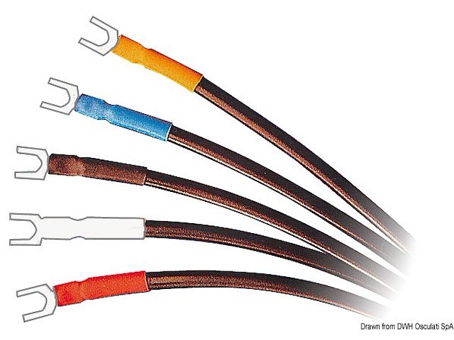 Guaina termoretraibile nera 6,4 mm