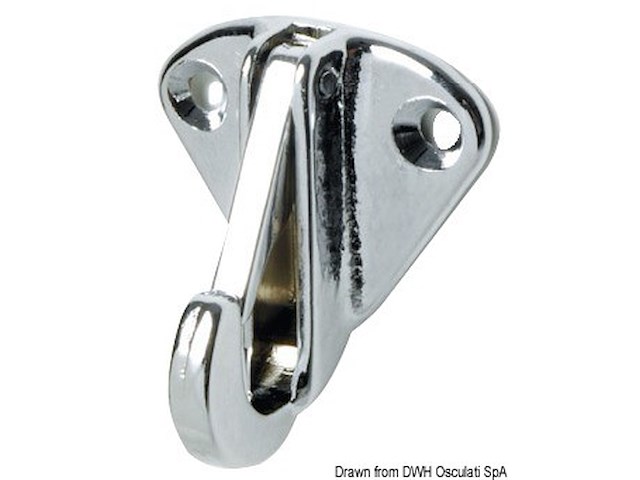 Moschettone inox con base 5 mm