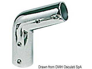 Angolare inox 110° 22 mm