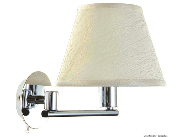 Applique snodata Maia ottone cromato