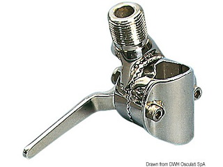 Base antenna per pulpito inox 30/40 mm