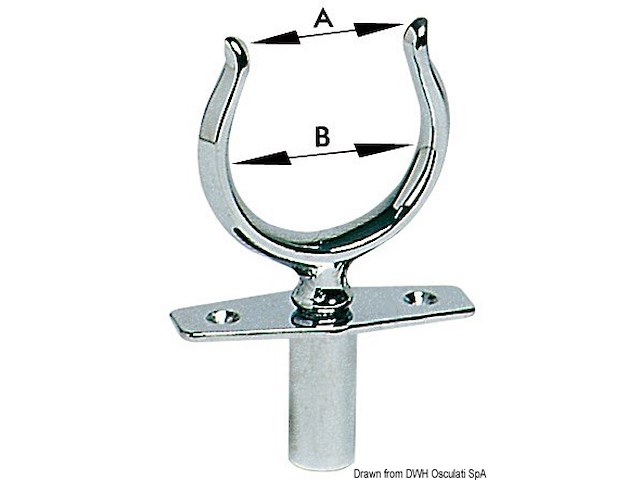 Scalmo ottone cromat a scatto 46 mm