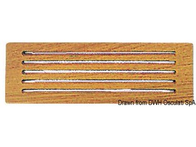 Frontalino protezione teak 300x100 mm