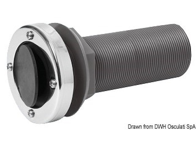 Scarico testa inox 1" 1/2 - 11BSP