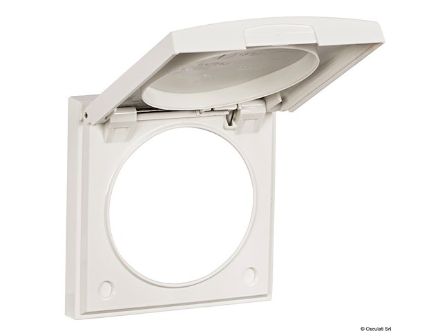 Cornice con coperchio bianca