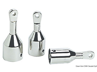 Cappuccio inox per tubo 22 mm