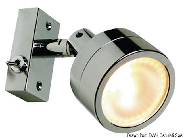 Applique Laguna ottone cromato satinato