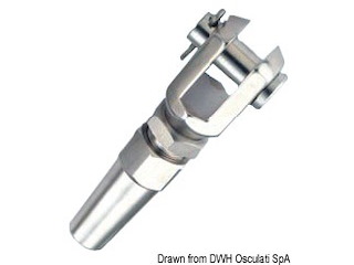 Terminale inox forcella Ø 10 mm