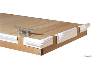 Protezione per pontile dritta in PVC blu