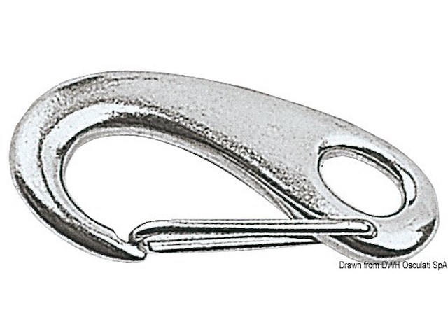 Moschettoni inox a molla mm 70