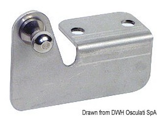 Piastr.squadra sbalzo sfera SX