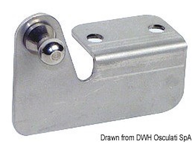 Piastr.squadra sbalzo sfera SX