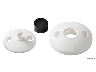 Fermasportelli nylon+gomma, bianco