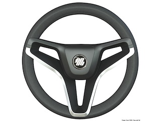 Volante Portofino nero 350mm razze profilo oro