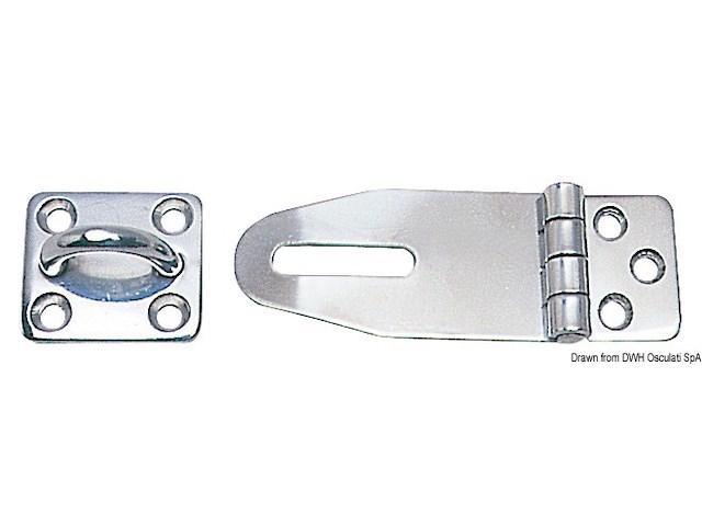 Ferma gavone inox ribalta 33x87