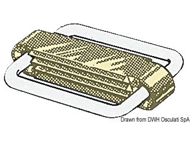 Fibbia inox SeaSure 50 mm chiusa