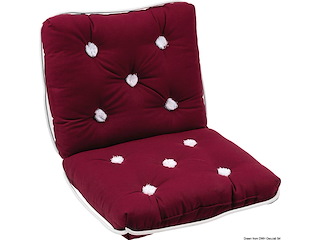 Cuscino con schienale bordeaux